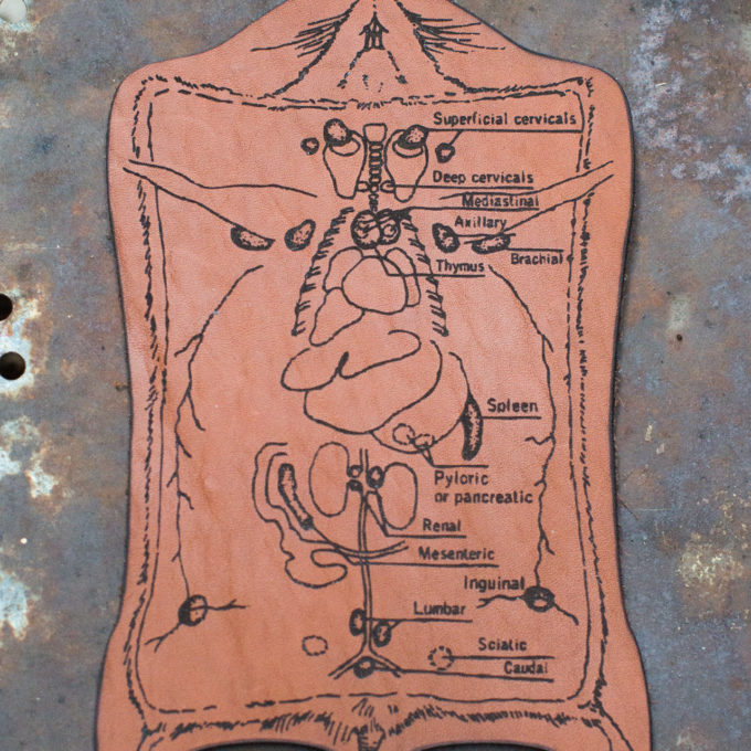 Dissected Leather Mousepad